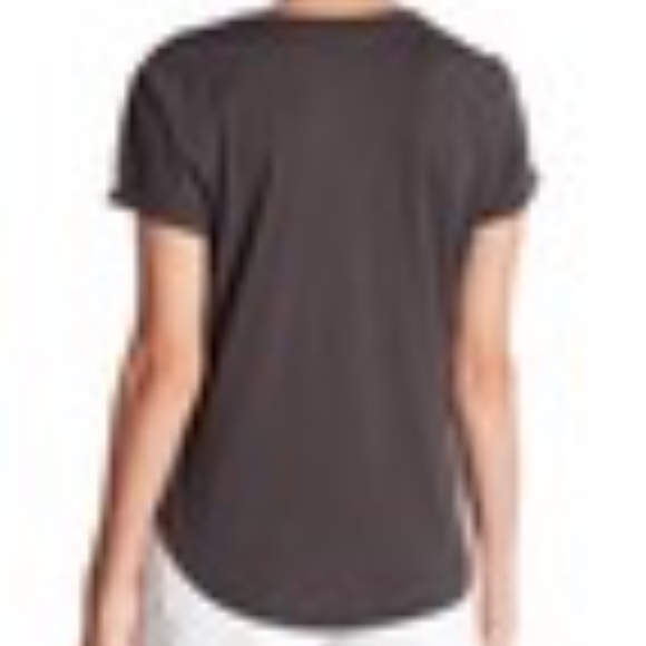 NWOT- Splendid Cuffed V-Neck Tonal Detail Tee!! - Picture 2 of 8